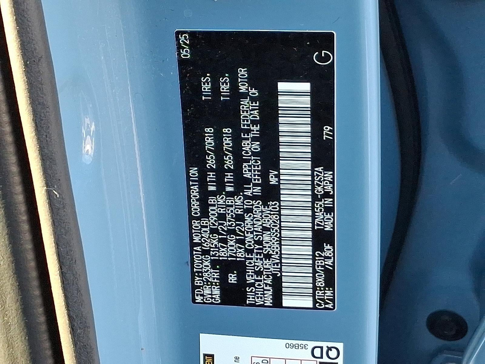 2025 Toyota 4Runner TRD Off Road 4WD (Natl)