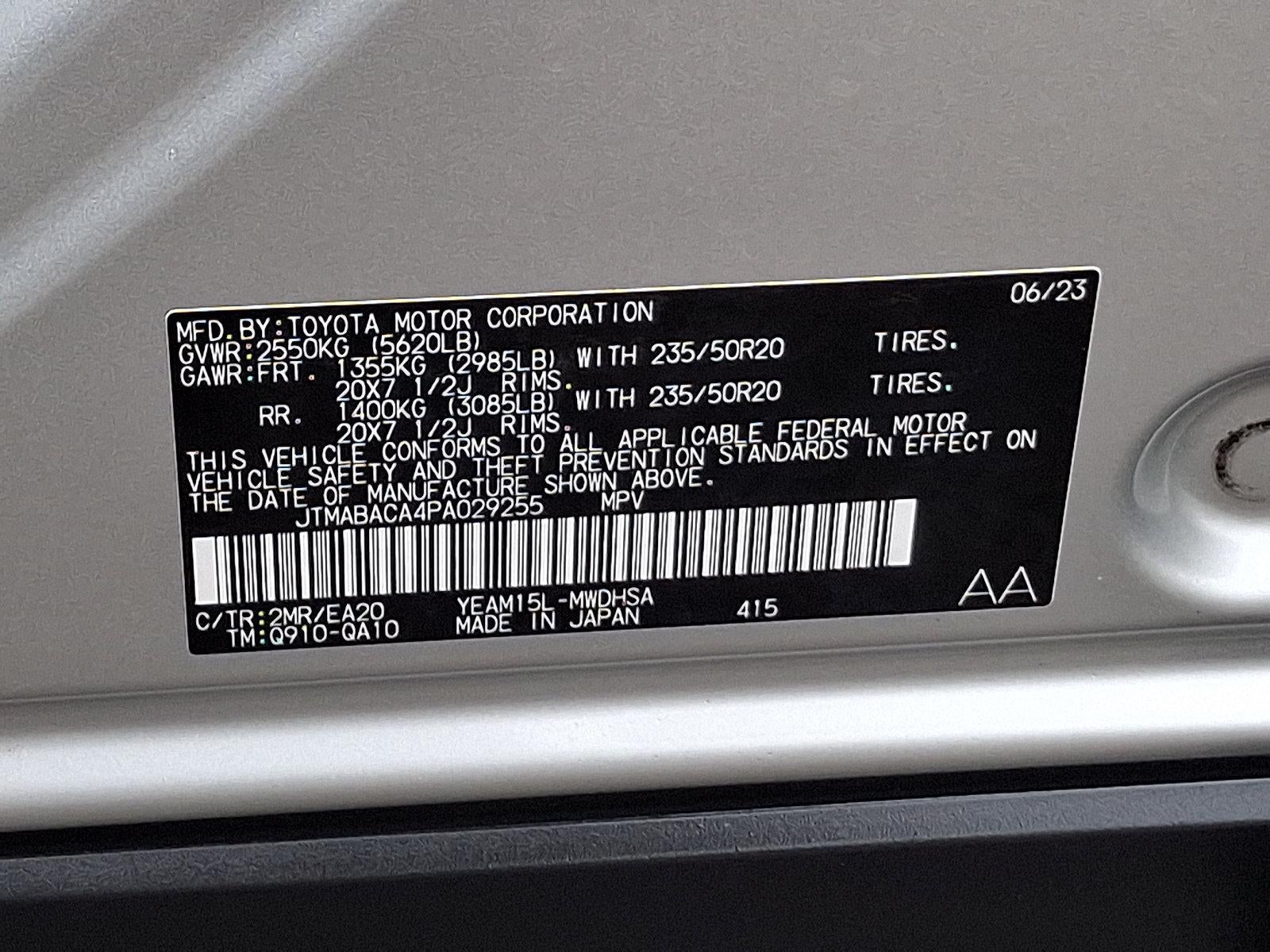 2023 Toyota bZ4X Limited AWD (Natl)