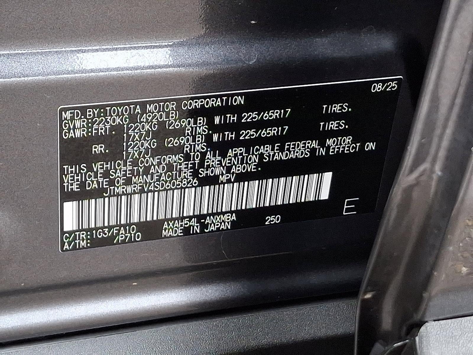 2025 Toyota RAV4 Hybrid XLE AWD (Natl)