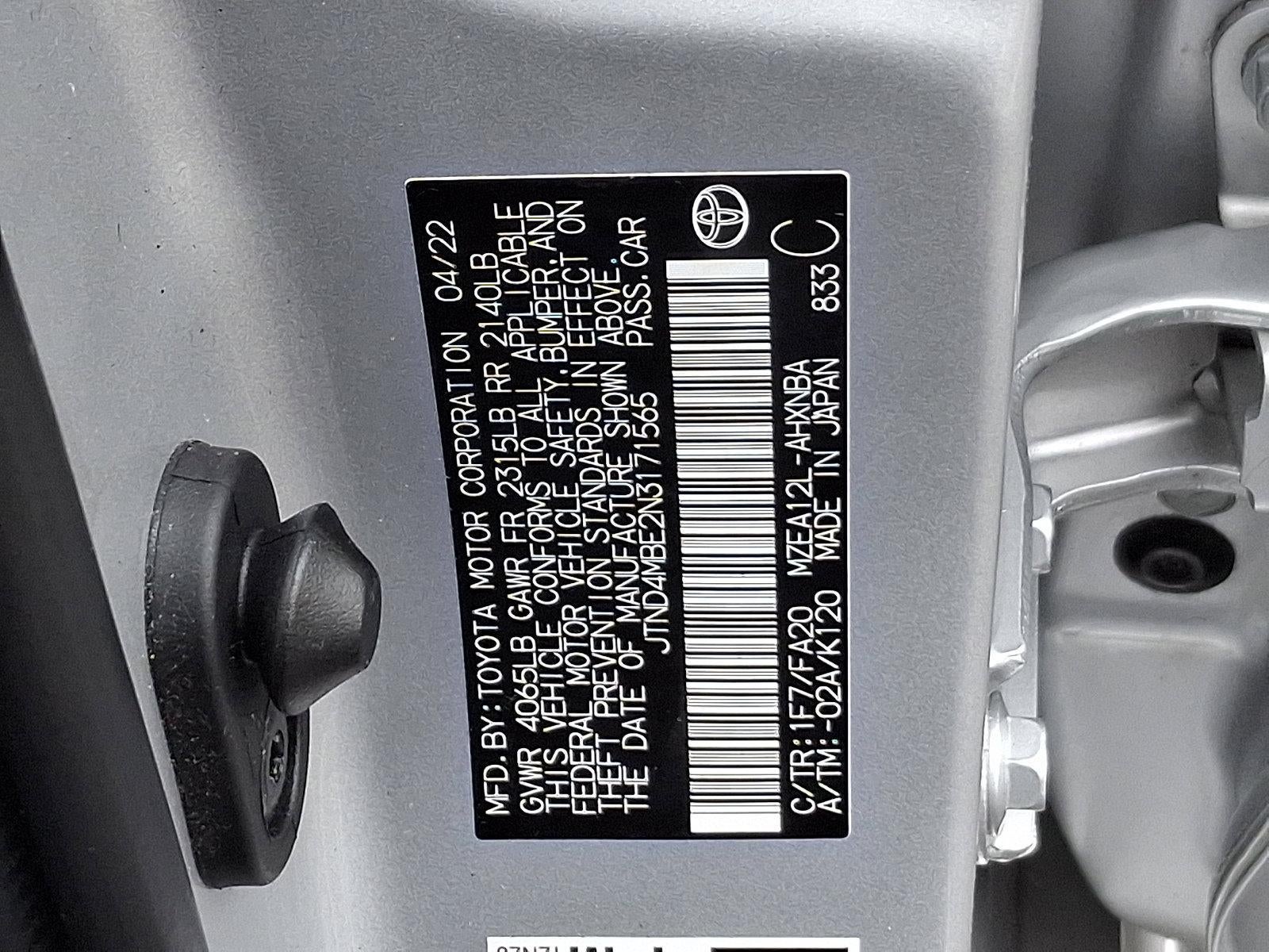 2022 Toyota Corolla Hatchback SE CVT (Natl)