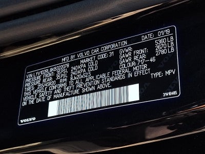 2019 Volvo XC60 T5 AWD Inscription