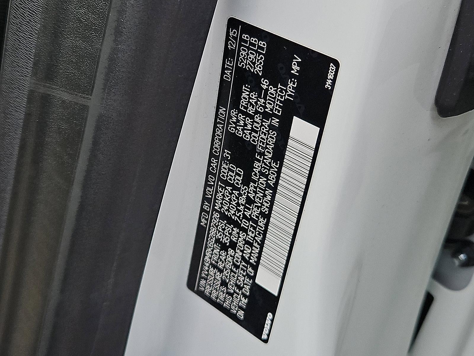 2016 Volvo XC60 AWD 4dr T6 Drive-E