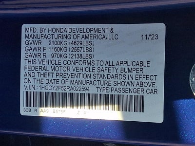 2024 Honda Accord Hybrid Sport Sedan