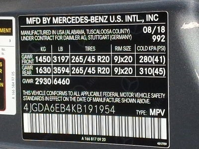 2019 Mercedes-Benz GLE AMG® GLE 43 4MATIC® SUV