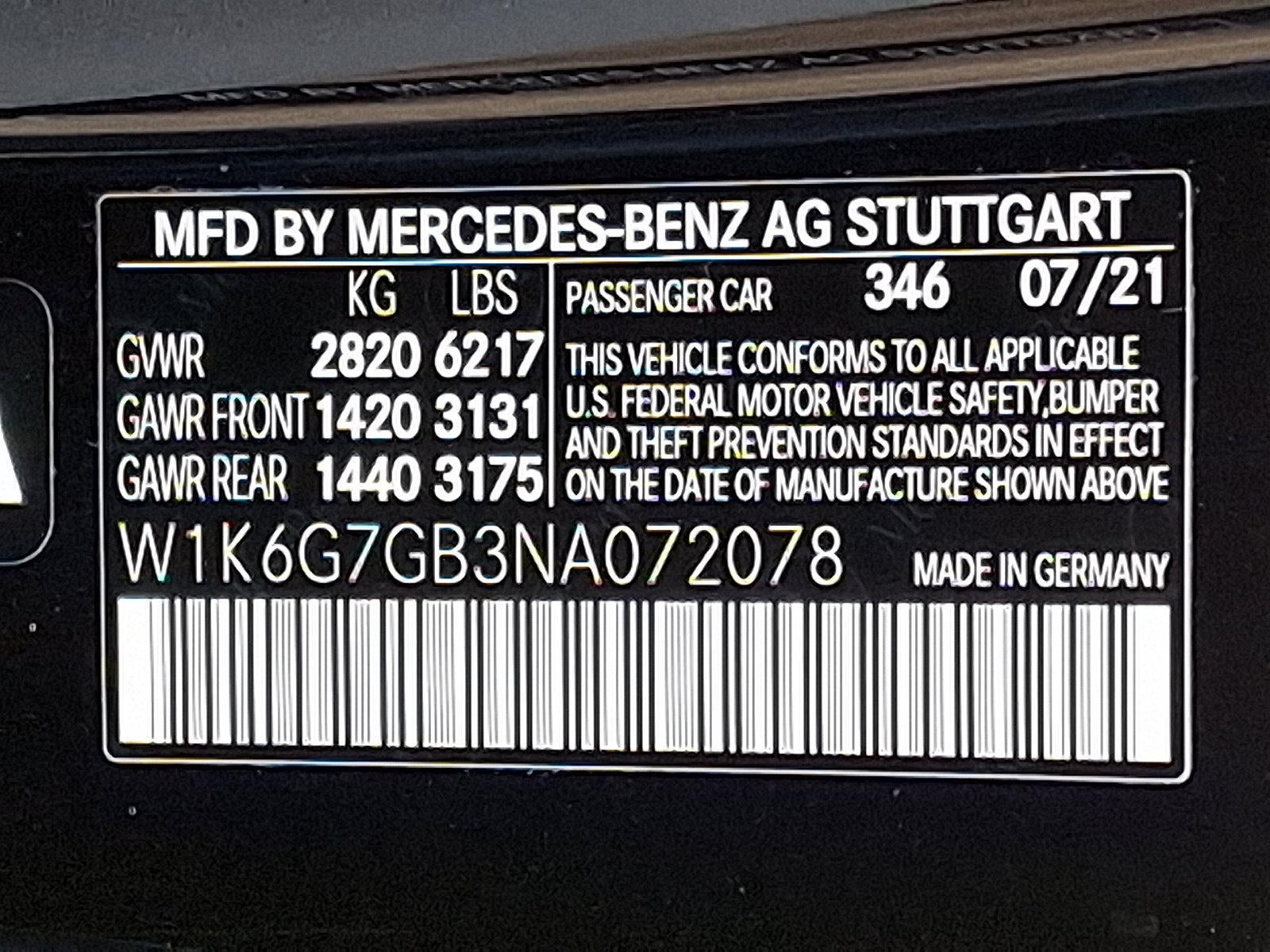 2022 Mercedes-Benz S-Class S 580 4MATIC® Sedan