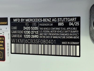 2025 Mercedes-Benz CLE AMG® CLE 53 4MATIC®+ Coupe