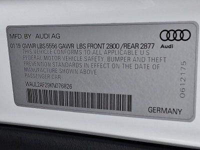 2019 Audi A6 Premium Plus 55 TFSI quattro