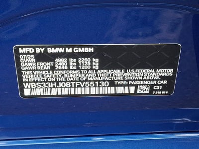 2026 BMW M3 M3 Competition xDrive Sedan