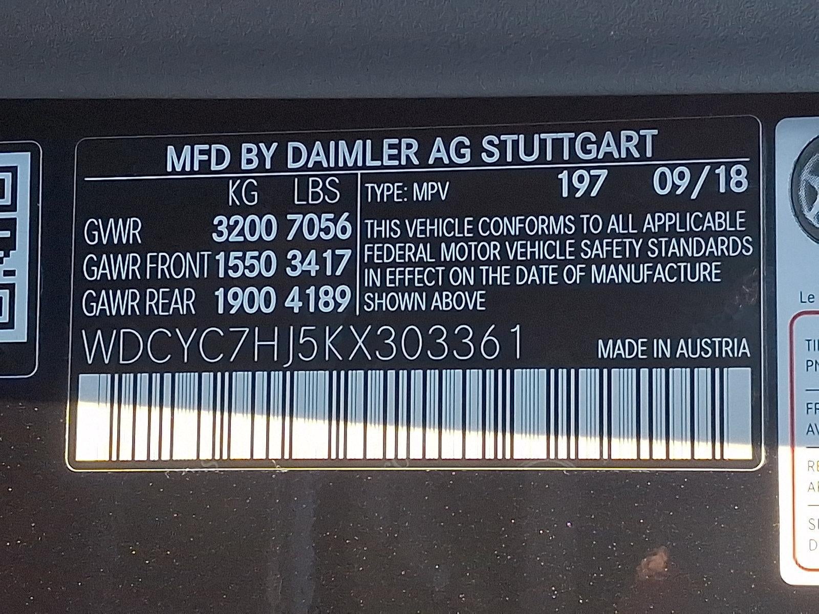 2019 Mercedes-Benz G-Class AMG® G 63 4MATIC® SUV