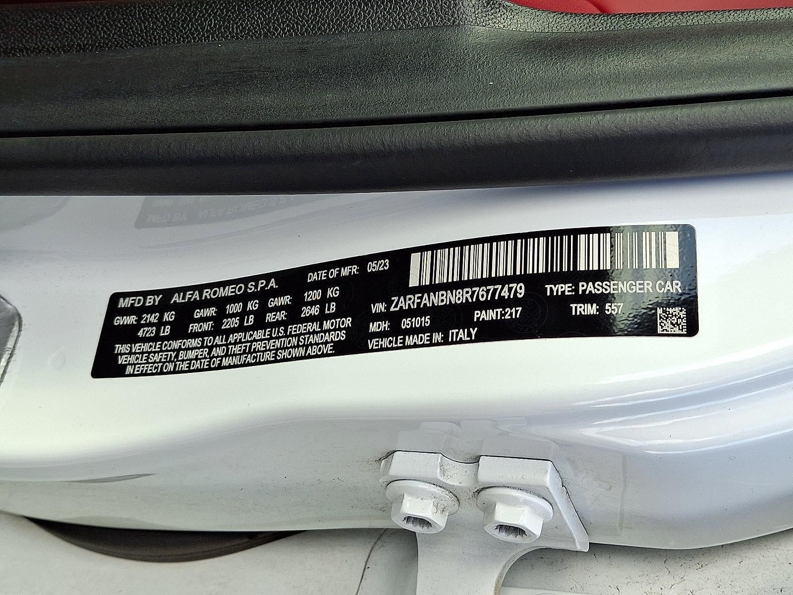 2024 Alfa Romeo Giulia Veloce AWD