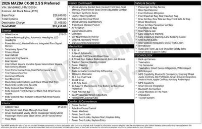 2026 Mazda Mazda CX-30 2.5 S Preferred AWD