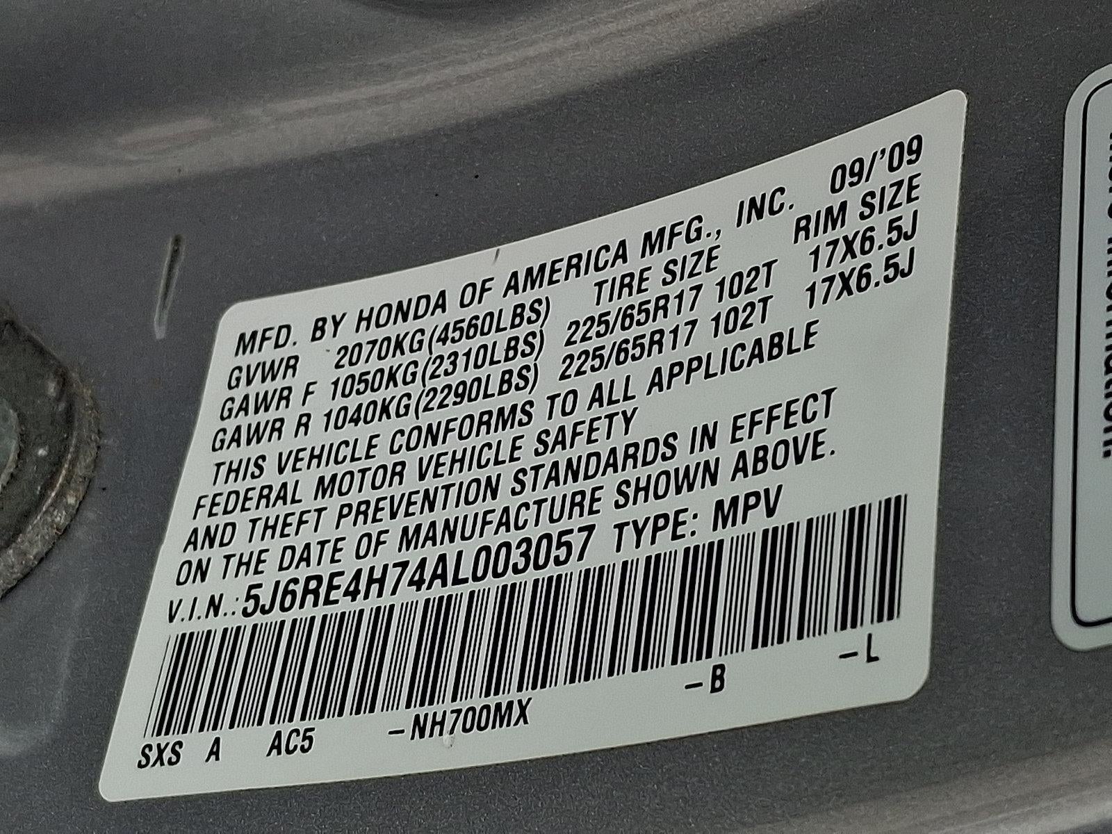 2010 Honda CR-V EX-L 4WD