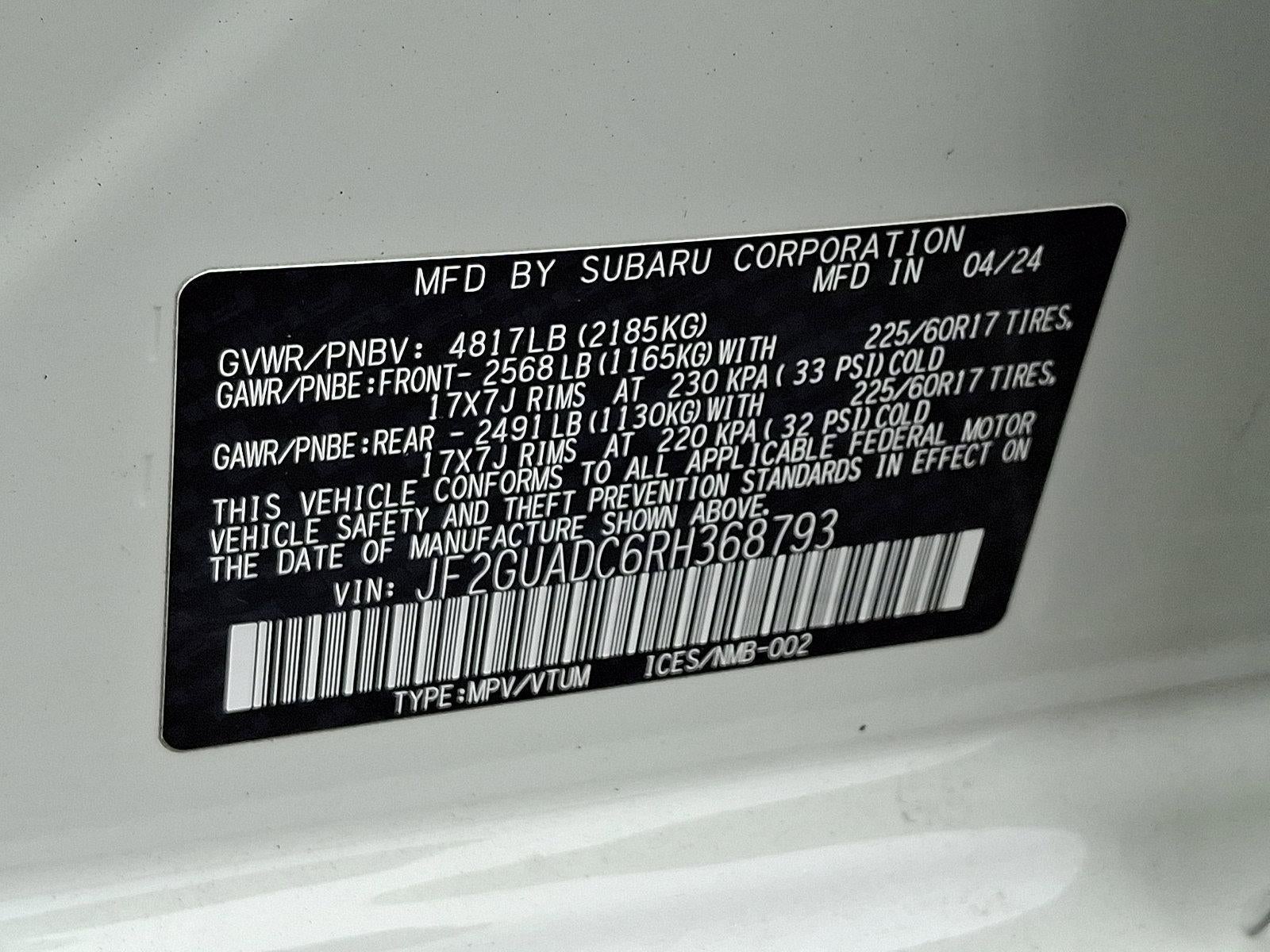 2024 Subaru Crosstrek Premium AWD