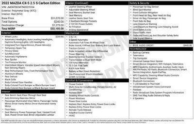 2022 Mazda Mazda CX-5 2.5 S Carbon Edition AWD