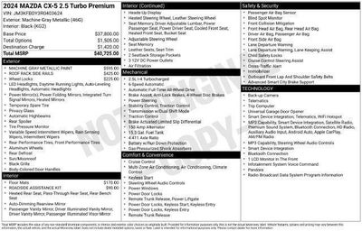 2024 Mazda Mazda CX-5 2.5 Turbo Premium Package AWD