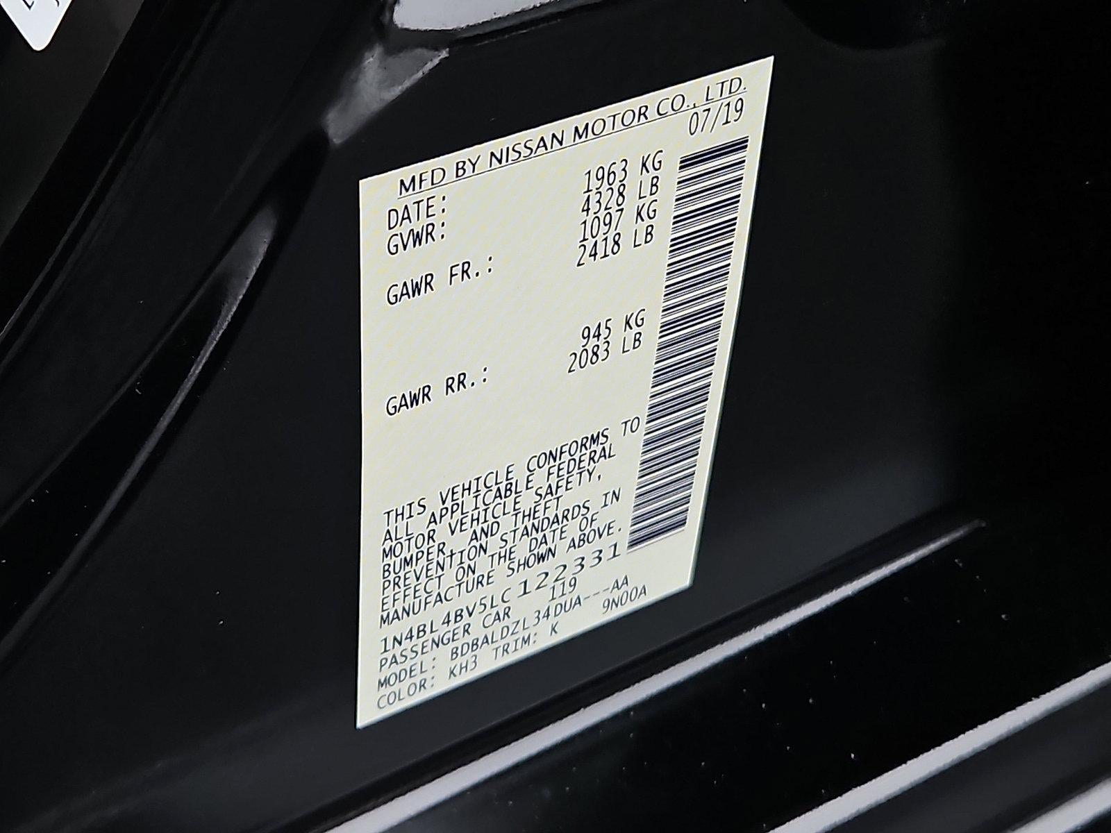 2020 Nissan Altima S