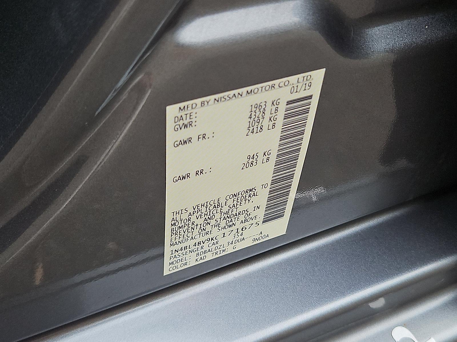 2019 Nissan Altima S