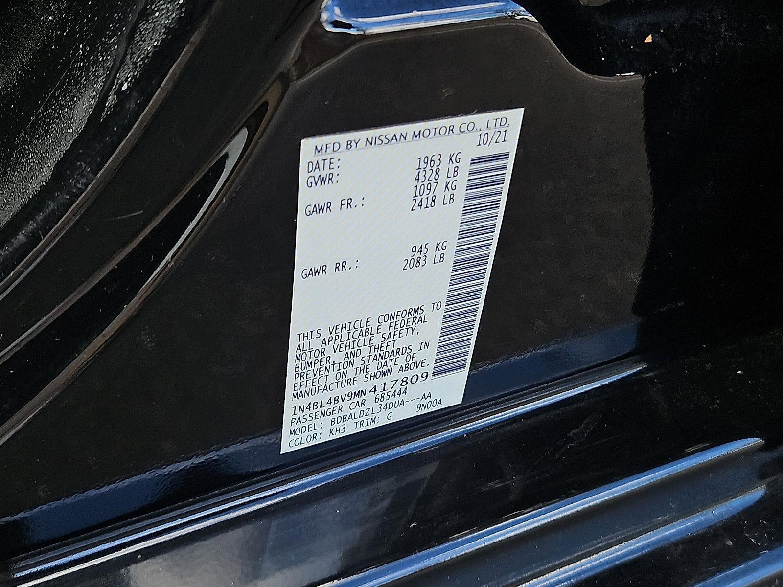 2021 Nissan Altima 2.5 S Sedan