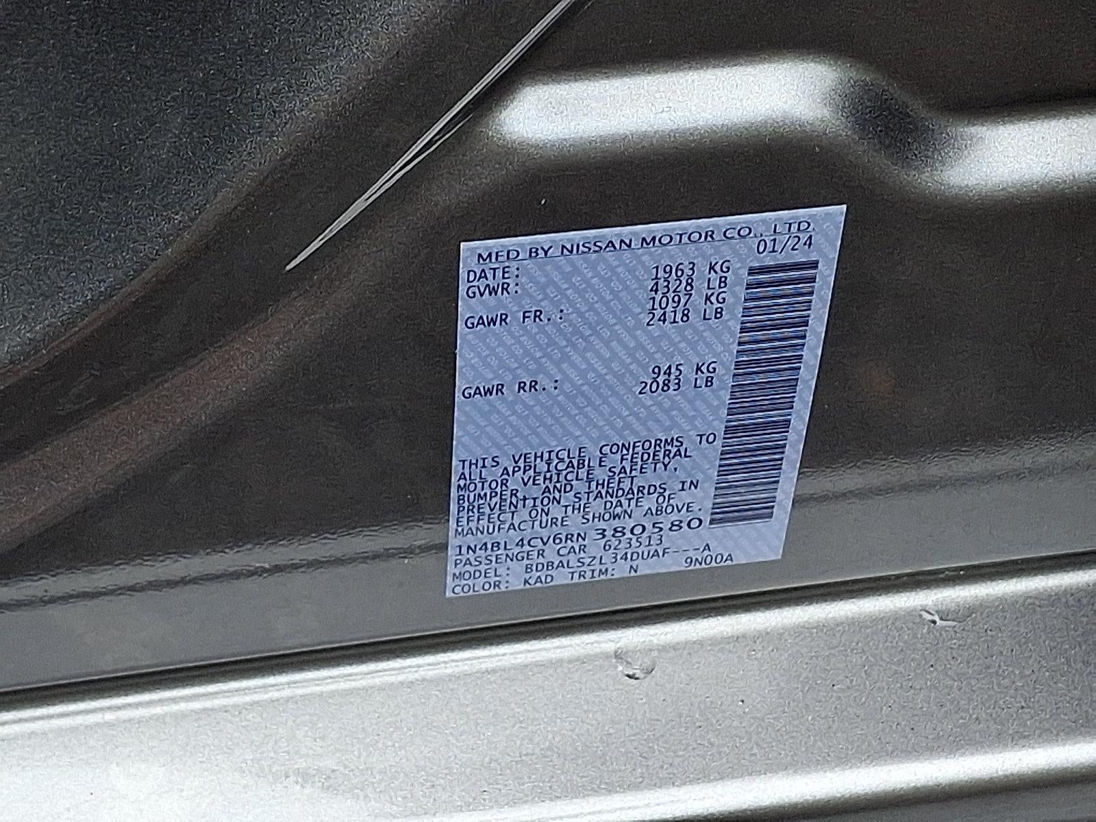 2024 Nissan Altima SR
