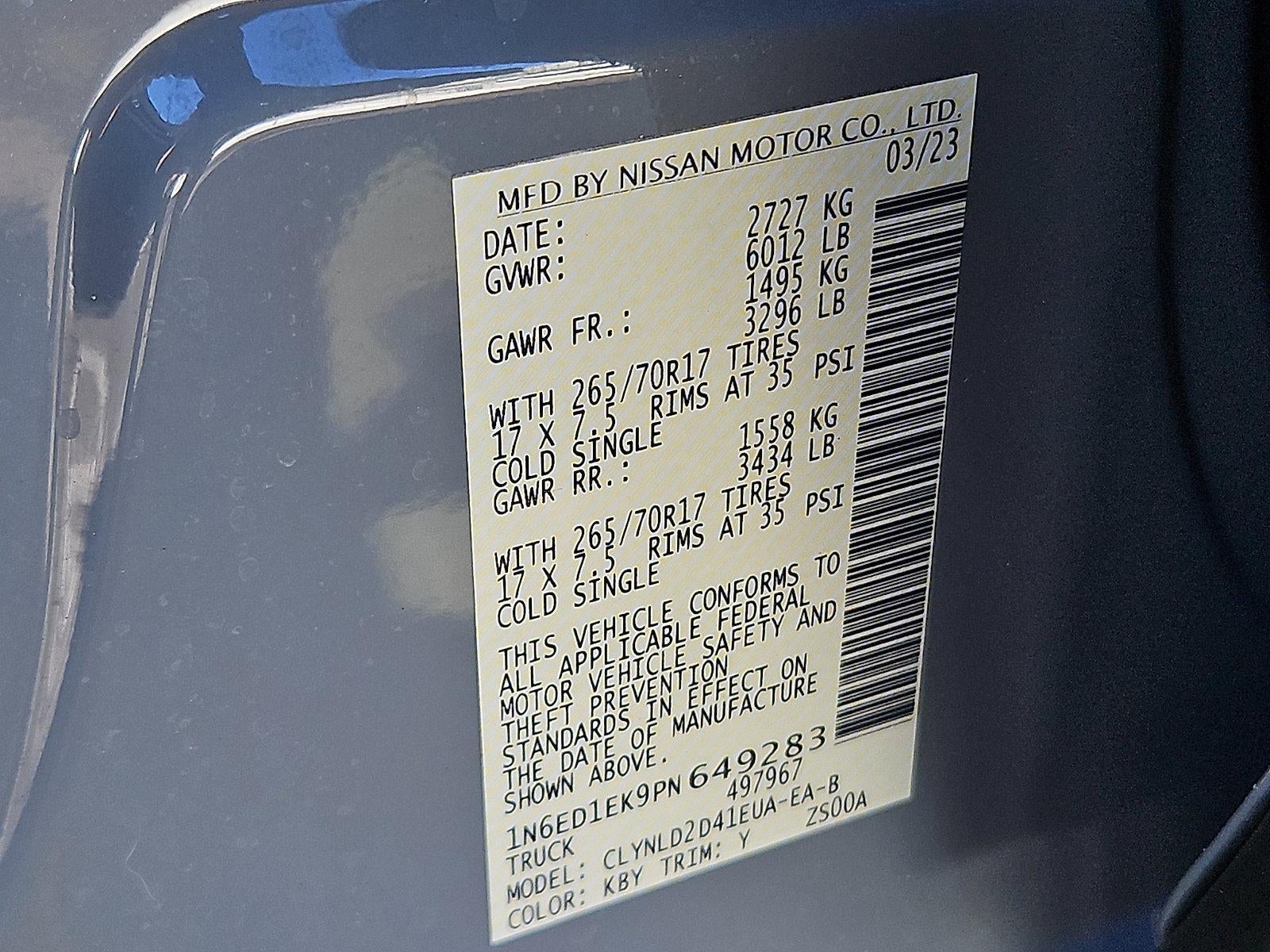 2023 Nissan Frontier Crew Cab PRO-4X®