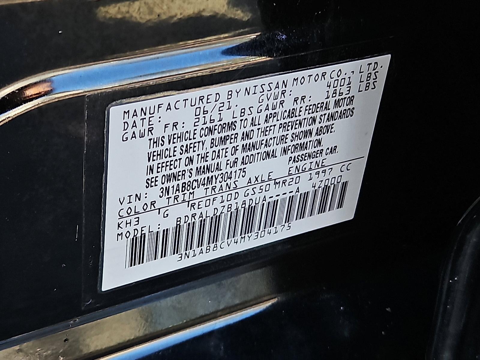 2021 Nissan Sentra SV