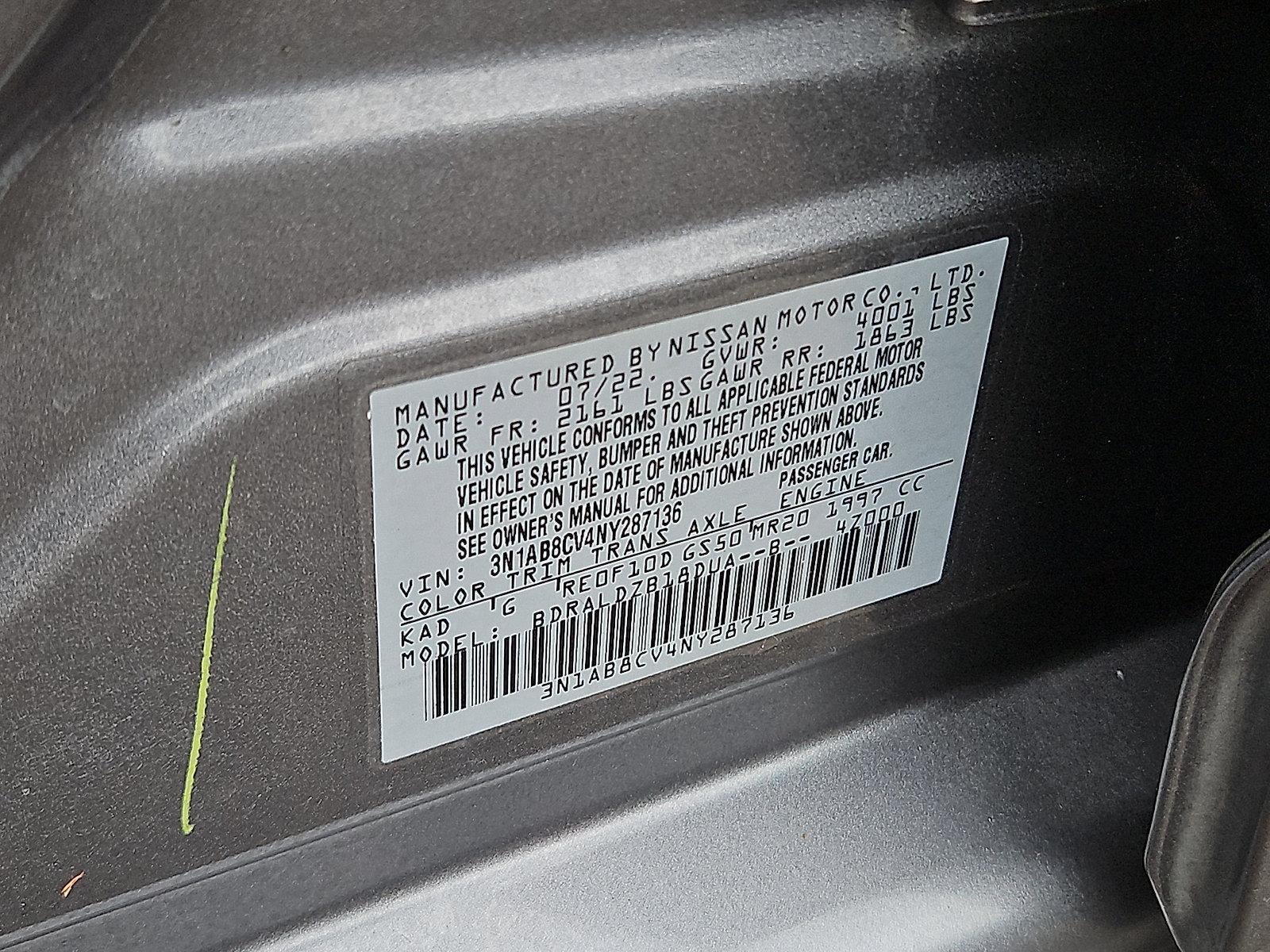 2022 Nissan Sentra SV