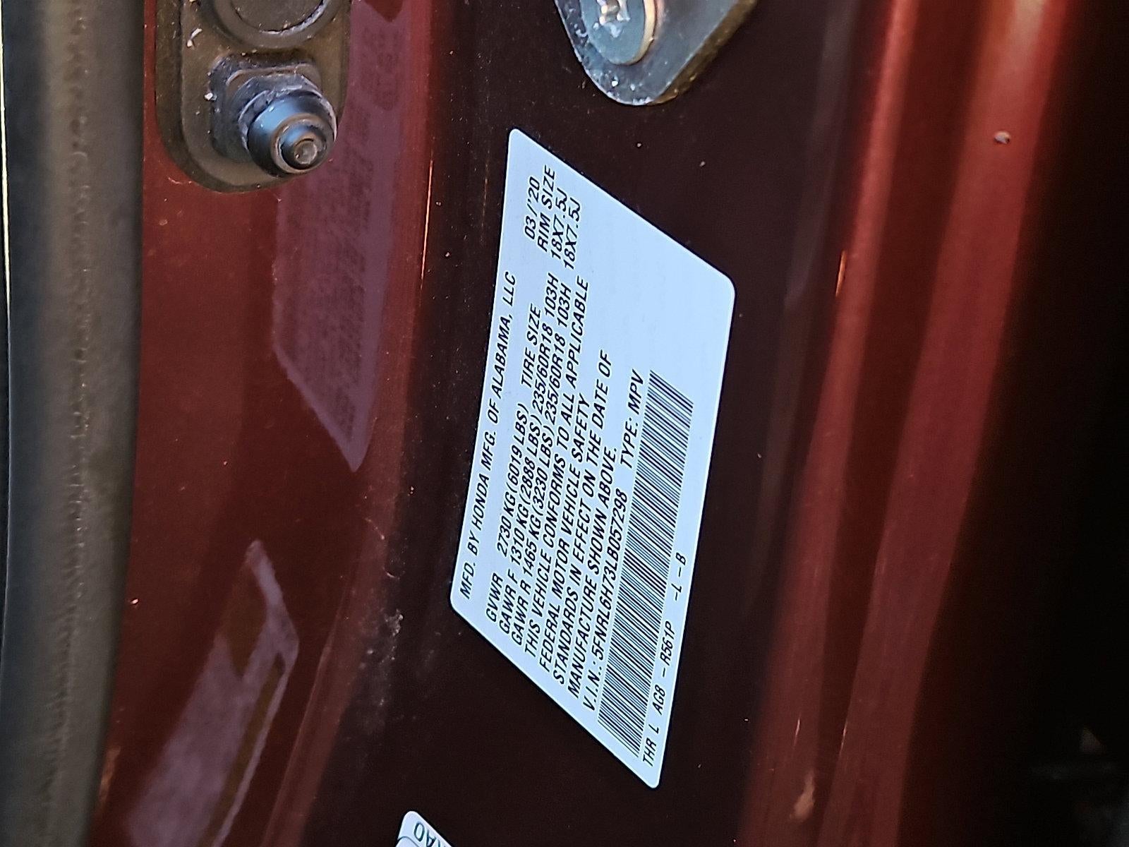 2020 Honda Odyssey EX-L Auto