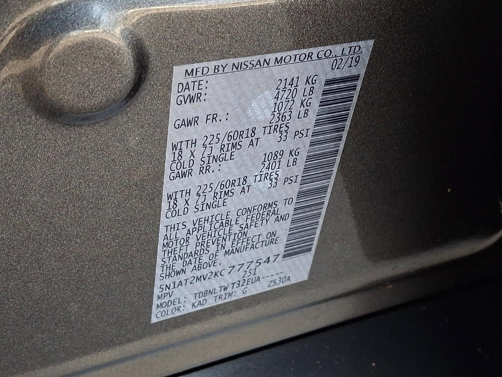 2019 Nissan Rogue SV