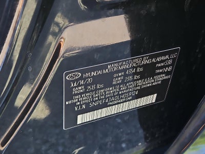 2020 Hyundai SONATA SEL 2.5L