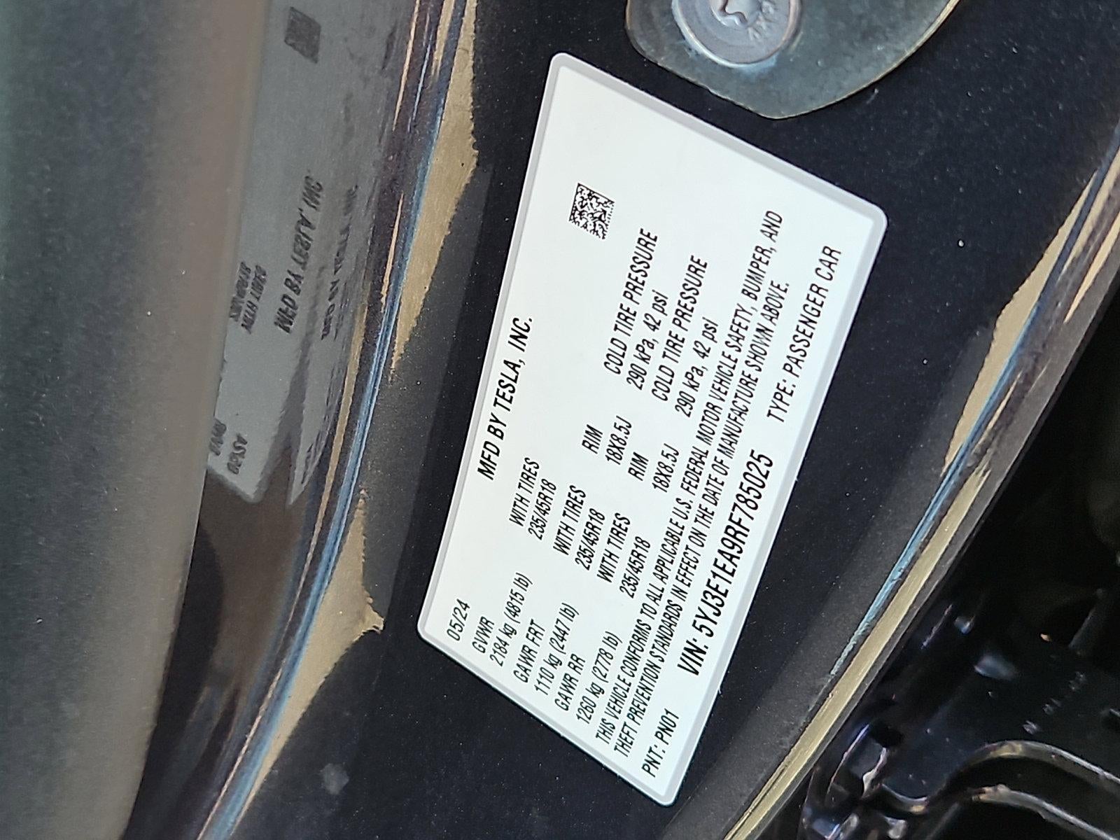 2024 Tesla Model 3 RWD *Ltd Avail*