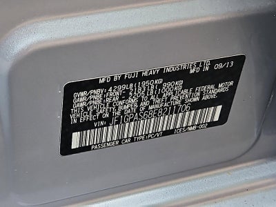 2014 Subaru Impreza Wagon 5dr Auto 2.0i Sport Limited