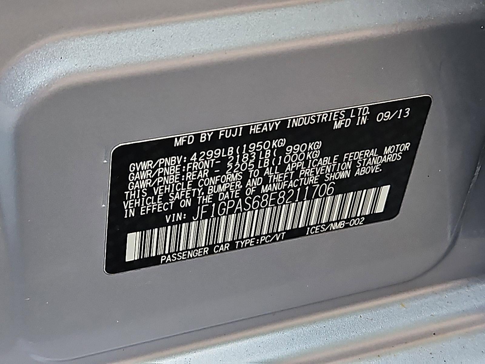 2014 Subaru Impreza Wagon 5dr Auto 2.0i Sport Limited