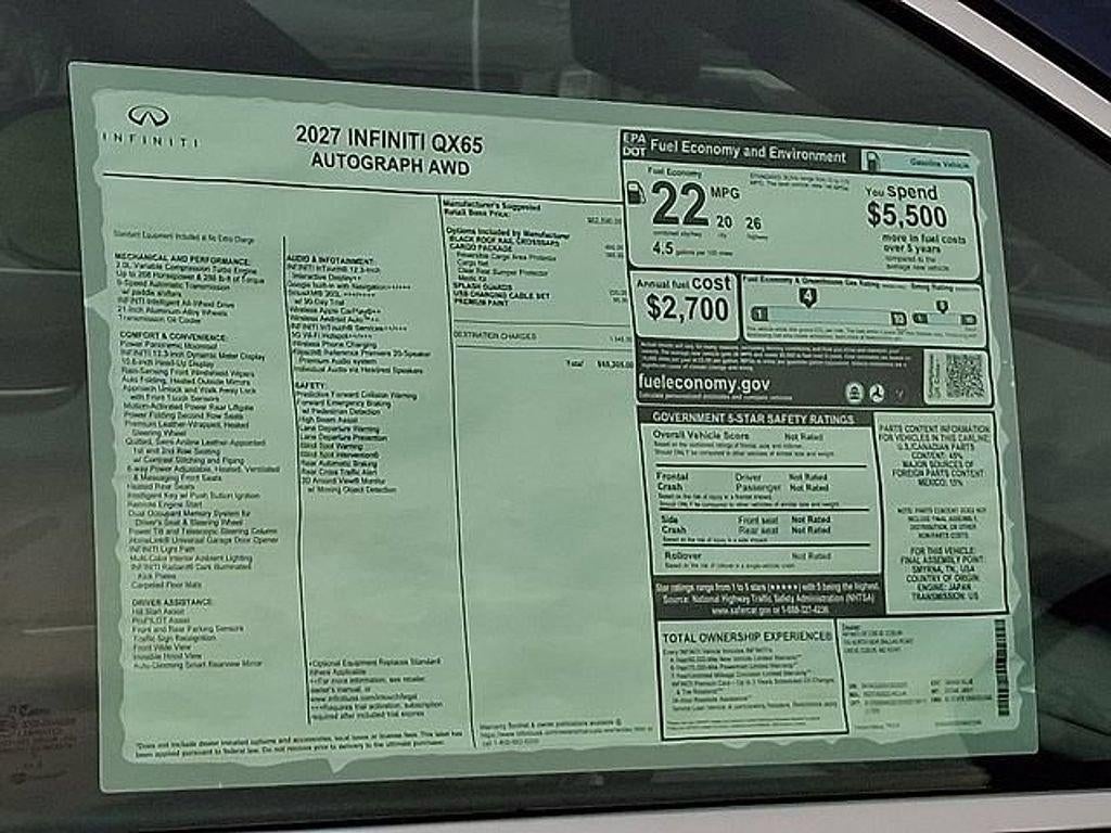 2027 INFINITI QX65 AUTOGRAPH AWD