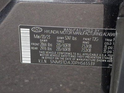 2023 Hyundai SANTA FE SE AWD