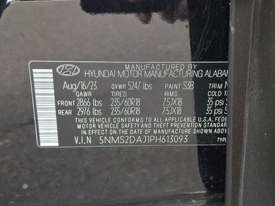 2023 Hyundai SANTA FE SEL AWD