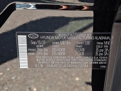 2023 Hyundai SANTA FE SEL AWD