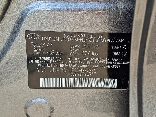 2018 Hyundai ELANTRA SEL 2.0L Auto