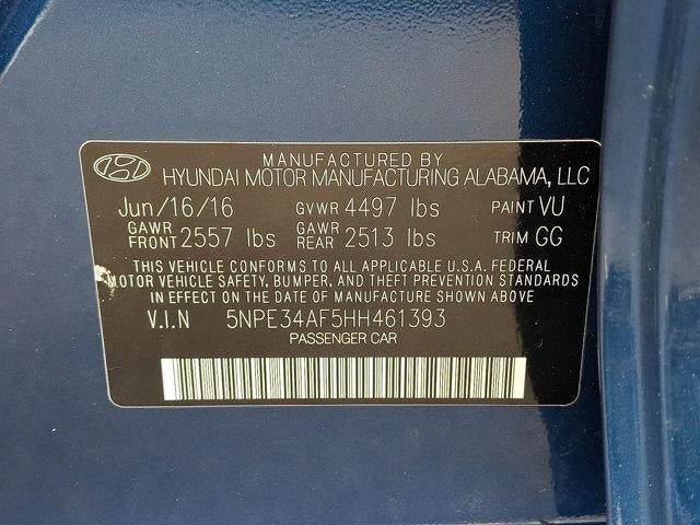 2017 Hyundai SONATA Sport 2.4L PZEV