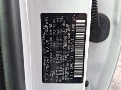 2022 Hyundai TUCSON Hybrid Blue AWD