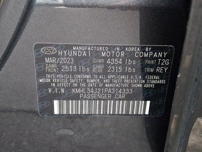 2023 Hyundai SONATA Limited 1.6T
