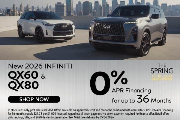New 2026 INFINITI QX60 and QX80 Models