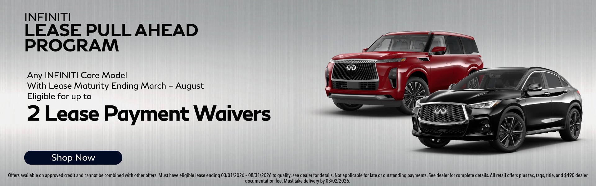 Infiniti Lease Pull Ahead Program