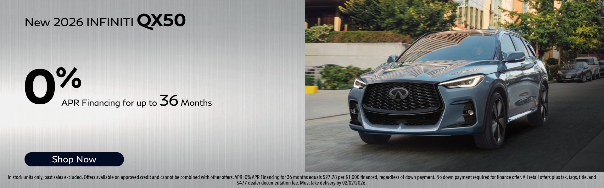 New 2026 INFINITI QX50