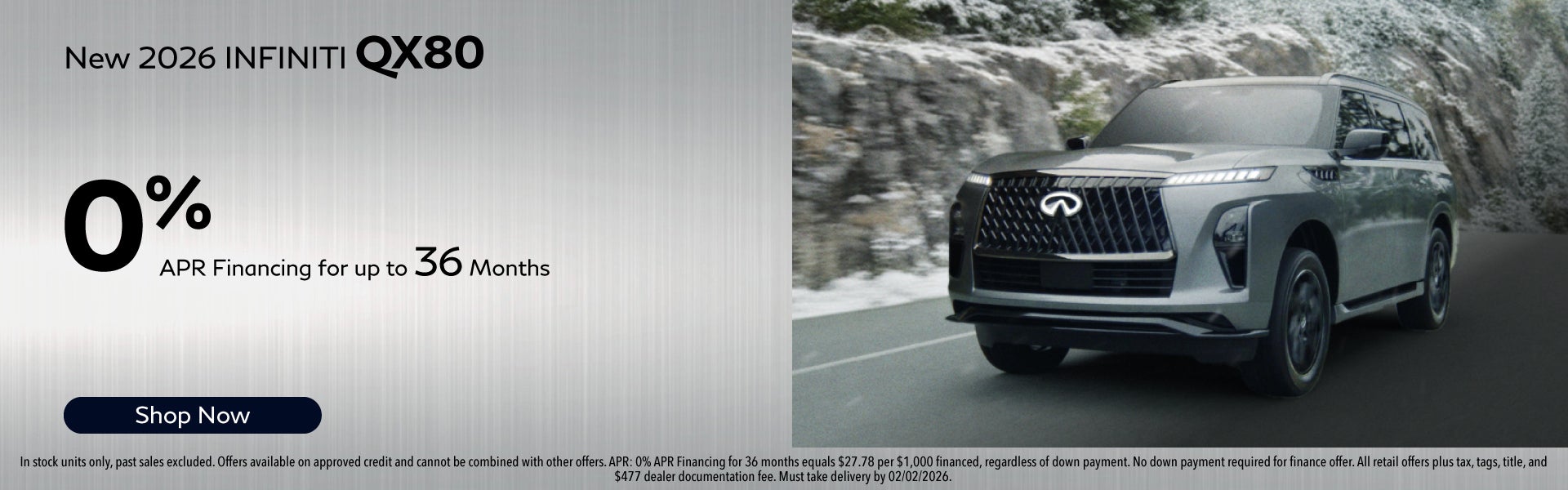 New 2026 INFINITI QX80