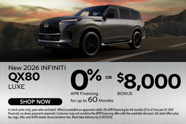 New 2027 INFINITI QX80 LUXE