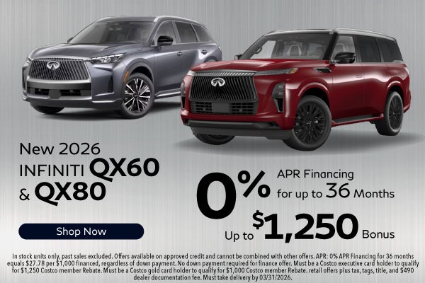 New 2026 INFINITI QX60 and QX80 Models