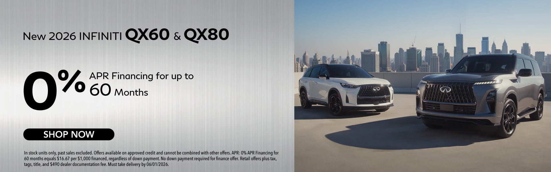 New 2026 INFINITI QX60 and QX80 Models
