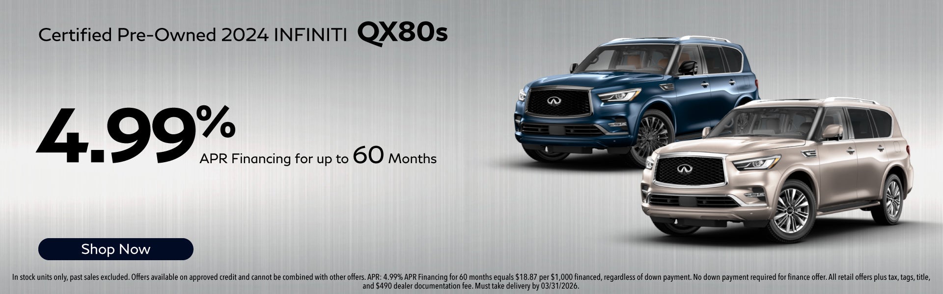 Certified Pre-Owned 2024 INFINITI QX80s